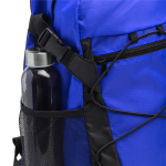 Sac à dos sportif en nylon avec poches latérales en filet couleur rouge vue détaillée 4