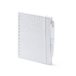 Carnet fait à partir d’extraits de pierre A5 pages lignées couleur blanc première vue d'usage