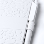 Carnet fait à partir d’extraits de pierre A5 pages lignées couleur blanc vue détaillée 2