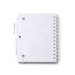 Carnet fait à partir d’extraits de pierre A5 pages lignées couleur blanc vue détaillée 3