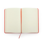Bloc-notes avec couverture rigide et marque-page A5 pages lisses couleur rouge vue détaillée 2