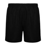 Pantalon de sport court 140 g/m² Roly Direct Player couleur noir deuxième vue
