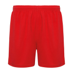 Pantalon de sport court 140 g/m² Roly Direct Player couleur rouge deuxième vue
