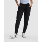 Pantalon long droit pour femme en molleton 280g/m² Roly Direct Adelpho couleur noir première vue d'usage
