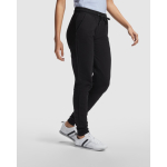Pantalon long droit pour femme en molleton 280g/m² Roly Direct Adelpho couleur noir troisième vue d'usage