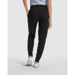 Pantalon long droit pour femme en molleton 280g/m² Roly Direct Adelpho couleur noir quatrième vue d'usage