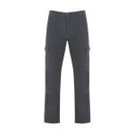 Pantalon de travail en coton avec élastique 240 g/m² Roly Safety couleur gris taupe deuxième vue