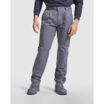 Pantalon de travail en coton avec élastique 240 g/m² Roly Safety couleur gris taupe première vue d'usage