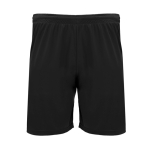 Pantalon de sport court en polyester 140 g/m² Roly Direct Dortmund couleur noir deuxième vue