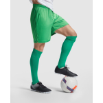 Pantalon de sport court en polyester 140 g/m² Roly Direct Dortmund couleur vert troisième vue d'usage