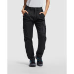 Pantalon de travail long pour femme 250 g/m² Roly Daily Stretch couleur noir première vue d'usage
