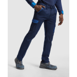 Pantalon long unisexe multipoches contrasté 250 g/m2 Roly Trooper couleur bleu roi troisième vue d'usage