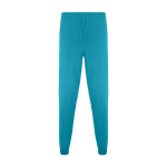 Pantalon sanitaire unisexe à coupe droite 170 g/m² Roly Fiber couleur cyan deuxième vue