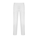 Pantalon sanitaire unisexe avec coupe droite 195 g/m² Roly Care couleur blanc deuxième vue
