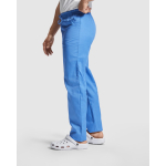 Pantalon sanitaire unisexe avec coupe droite 195 g/m² Roly Care couleur bleu bondi cinquième vue d'usage