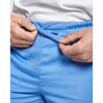 Pantalon sanitaire unisexe avec coupe droite 195 g/m² Roly Care couleur bleu bondi vue détaillée 1