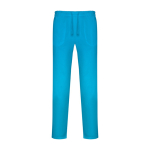 Pantalon sanitaire unisexe avec coupe droite 195 g/m² Roly Care couleur cyan deuxième vue
