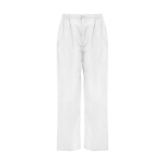 Pantalon sanitaire unisexe coupe droite 160 g/m² Roly Vademecum couleur blanc deuxième vue