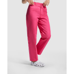 Pantalon sanitaire unisexe coupe droite 160 g/m² Roly Vademecum couleur rose troisième vue d'usage