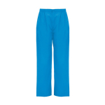 Pantalon sanitaire unisexe coupe droite 160 g/m² Roly Vademecum couleur cyan deuxième vue