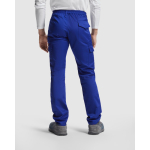 Pantalon de travail en polyester et coton 240 g/m² Roly Daily couleur bleu pétrole quatrième vue d'usage