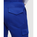 Pantalon de travail en polyester et coton 240 g/m² Roly Daily couleur bleu pétrole vue détaillée 2