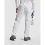 Pantalon de travail à coupe droite 210 g/m² Roly Pintor couleur blanc quatrième vue d'usage