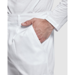 Pantalon de travail à coupe droite 210 g/m² Roly Pintor couleur blanc vue détaillée 1