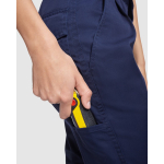 Pantalon de travail pour femme 240 g/m² Roly Daily couleur bleu marine vue détaillée 2