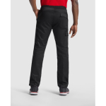 Pantalon long multipoches en tissu résistant 210 g/m2 Roly Daily Next couleur noir quatrième vue d'usage