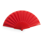 Éventail publicitaire pas cher imprimé dans de jolies couleurs Colors couleur rouge deuxième vue