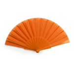 Éventail publicitaire pas cher imprimé dans de jolies couleurs Colors couleur orange deuxième vue