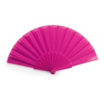 Éventail publicitaire pas cher imprimé dans de jolies couleurs Colors couleur fuchsia deuxième vue