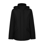 Parka femme en polyester recyclé 400 g/m² Roly Direct America couleur noir deuxième vue