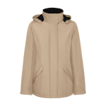 Parka femme en polyester recyclé 400 g/m² Roly Direct America couleur sable deuxième vue