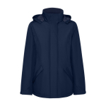 Parka femme en polyester recyclé 400 g/m² Roly Direct America couleur bleu marine deuxième vue
