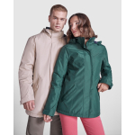 Parka femme en polyester recyclé 400 g/m² Roly Direct America couleur bleu marine troisième vue d'usage