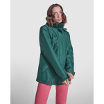 Parka femme en polyester recyclé 400 g/m² Roly Direct America couleur bleu marine quatrième vue d'usage