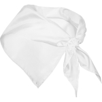 Foulard triangulaire classique en polyester dans des couleurs vives couleur blanc deuxième vue