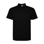 Polo technique en polyester recyclé 125 g/m² Roly Direct Tormo couleur noir deuxième vue