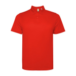 Polo technique en polyester recyclé 125 g/m² Roly Direct Tormo couleur rouge deuxième vue