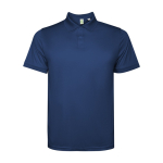 Polo technique en polyester recyclé 125 g/m² Roly Direct Tormo couleur bleu marine deuxième vue