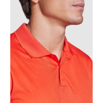 Polo technique en polyester recyclé 125 g/m² Roly Direct Tormo couleur orange foncé vue détaillée 1