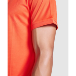 Polo technique en polyester recyclé 125 g/m² Roly Direct Tormo couleur orange foncé vue détaillée 2