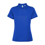 Polo pour femme en polyester recyclé 125 g/m² Roly Direct Tormo couleur bleu roi deuxième vue