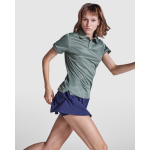 Polo pour femme en polyester recyclé 125 g/m² Roly Direct Tormo couleur vert olive quatrième vue d'usage
