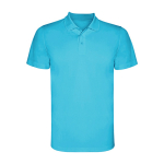 Polo technique à manches courtes 150 g/m² Roly Direct Monzha couleur turquoise deuxième vue