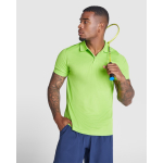 Polo technique à manches courtes 150 g/m² Roly Direct Monzha couleur turquoise quatrième vue d'usage