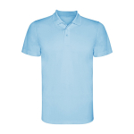 Polo technique à manches courtes 150 g/m² Roly Direct Monzha couleur bleu ciel deuxième vue