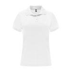 Polo technique en polyester pour femme 150 g/m² Roly Direct Monzha couleur blanc deuxième vue